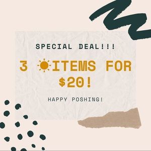 3 FOR $20 DEAL!! JUST LOOK FOR THE ☀️
